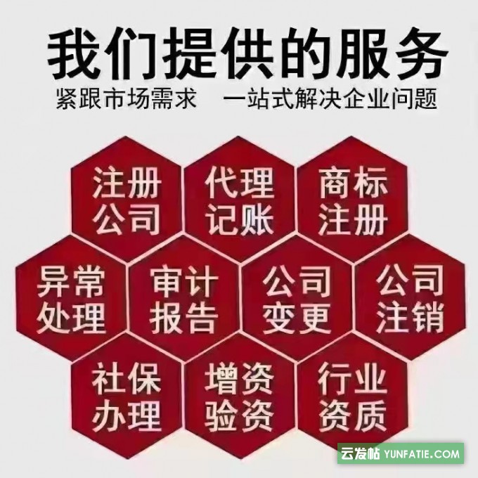 临沂本地企业公司注册变更记账报税商标注册进出口权办理