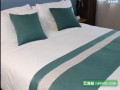 西安咸阳酒店宾馆床上白色床单