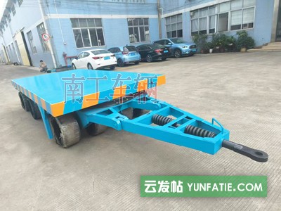 40吨重型平板拖车_无动力牵引全挂工具拖车 40吨重型平板拖车_无动力牵引全挂工具拖车